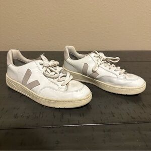 Veja Men’s V-12 White Sneakers